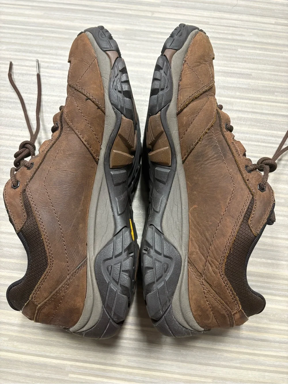 Merrell Moab Adventure Brown Leather Lace-Up Hiking Sneakers